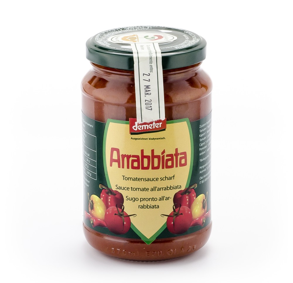 VANADIS sauce tomate Arrabiata verre 340 g
