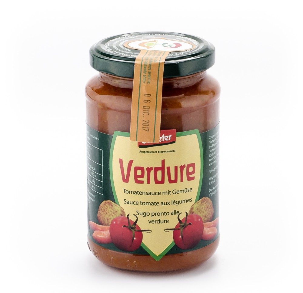 VANADIS sauce tomate Verdure verre 340 g