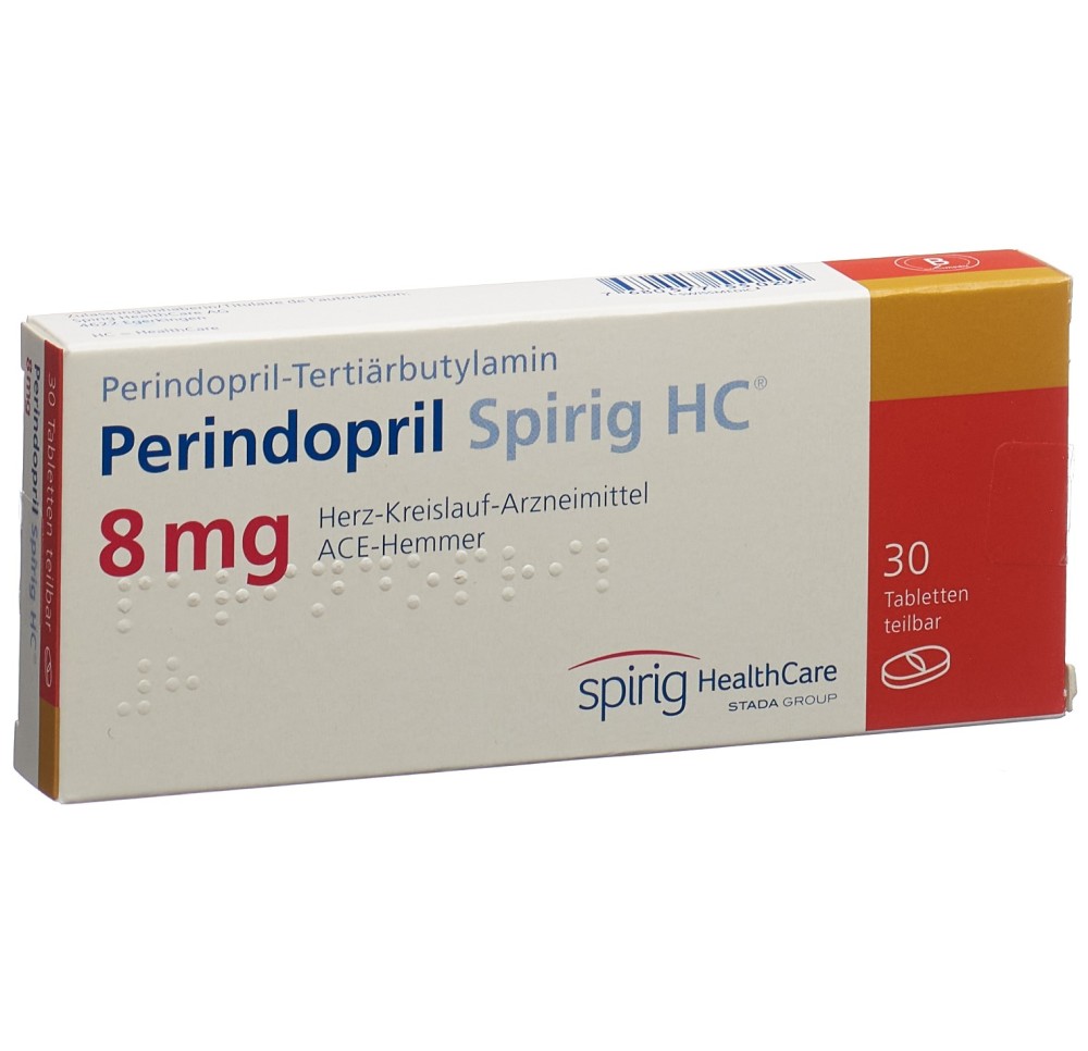 PERINDOPRIL Spirig HC cpr 8 mg 30 pce