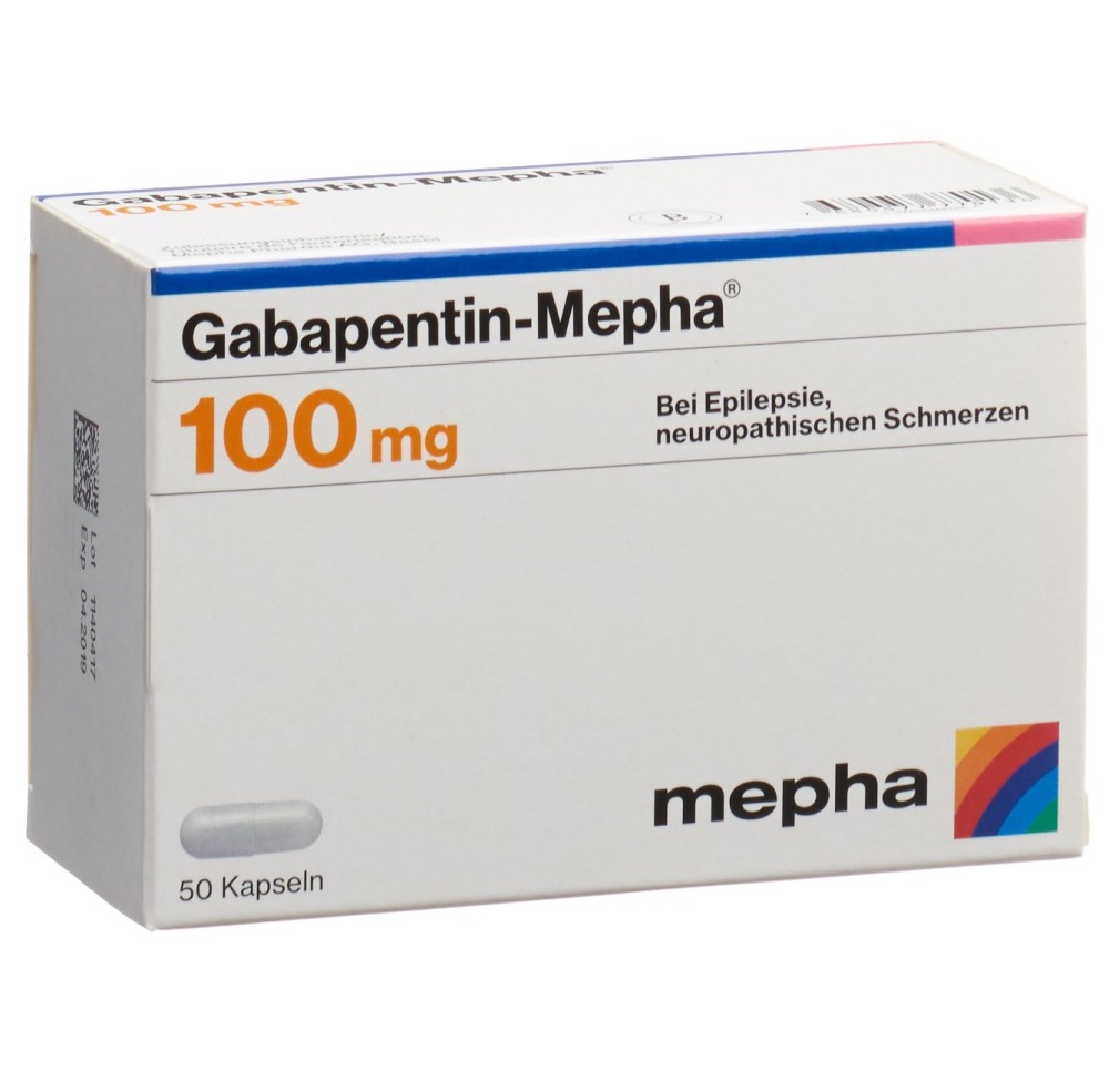 GABAPENTIN Mepha caps 100 mg 50 pce