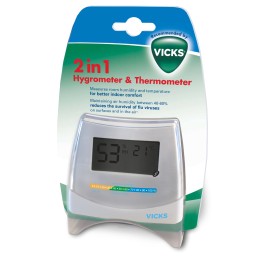 VICKS 2in1 Hygrometer & Thermometer V70EMEAV1