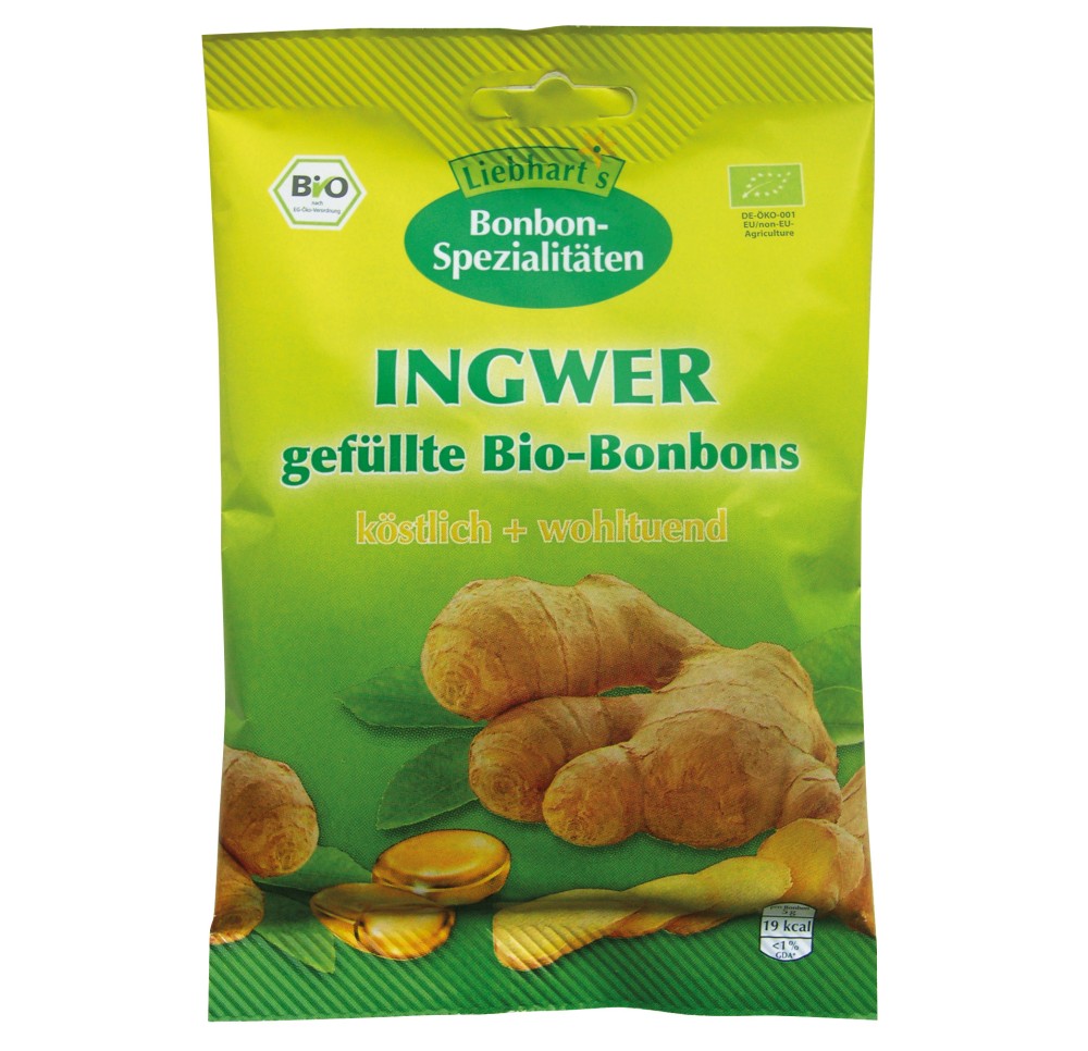 LIEBHARTS bonbons gingembre bio sach 100 g