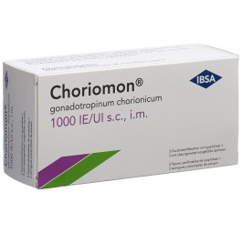 CHORIOMON 1000 UI c solv (seringue) flac 3 pce