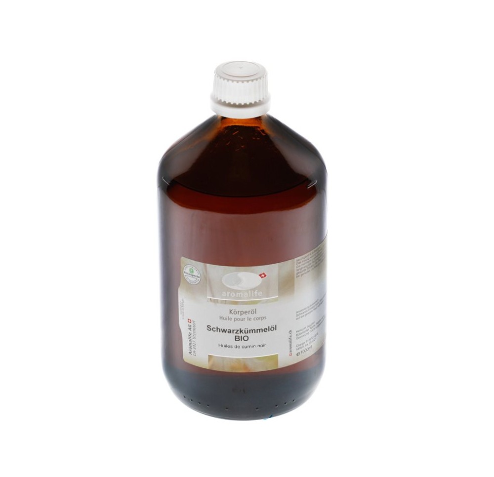 AROMALIFE huile de cumin noir BIO 1000 ml