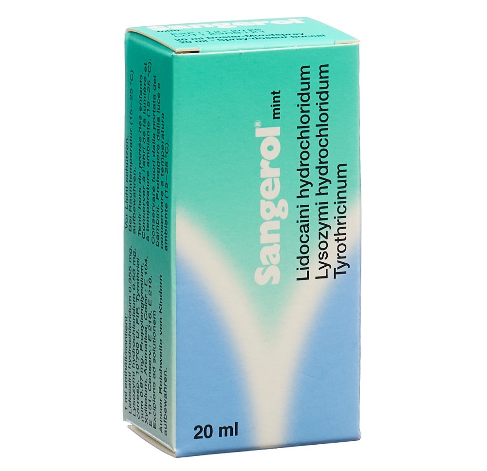 SANGEROL spray doseur buccal mint s sucr 20 ml