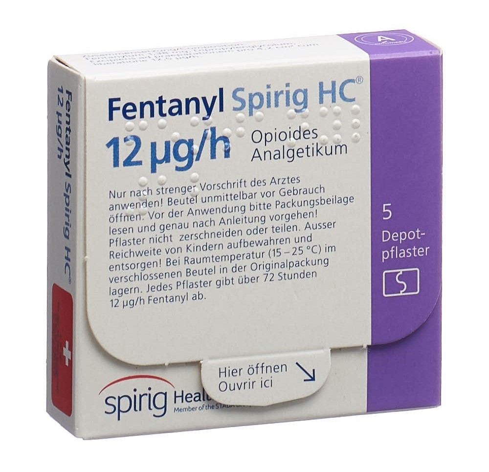 FENTANYL Spirig HC 12 mcg/h disp trans 5 pce
