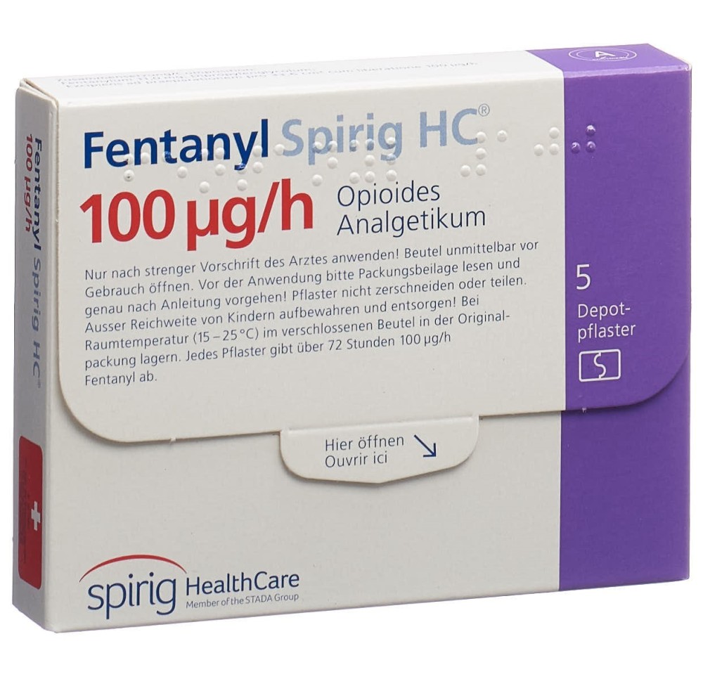 FENTANYL Spirig HC 100 mcg/h disp trans 5 pce
