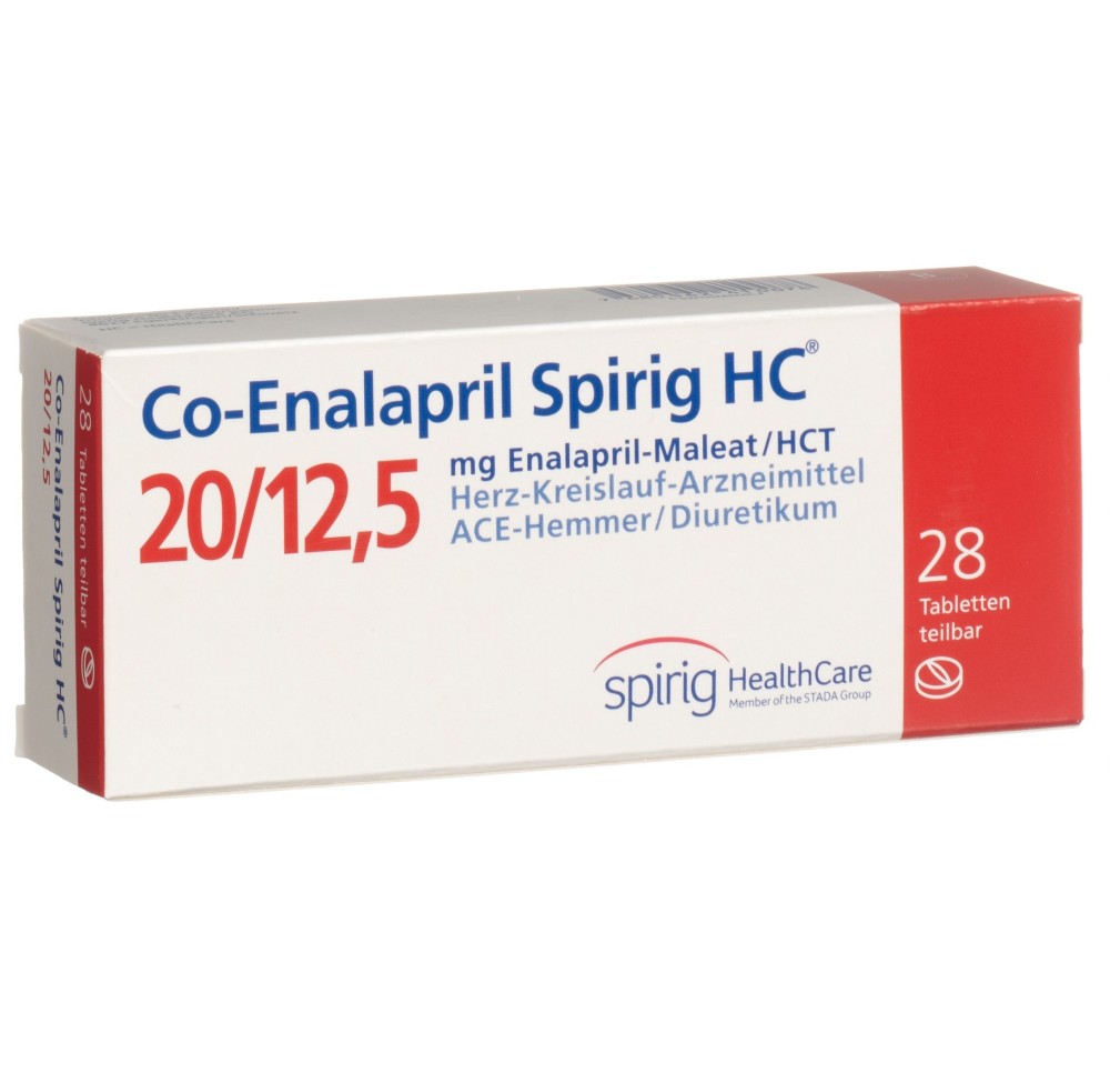 CO-ENALAPRIL Spirig HC cpr 20/12.5 mg 28 pce