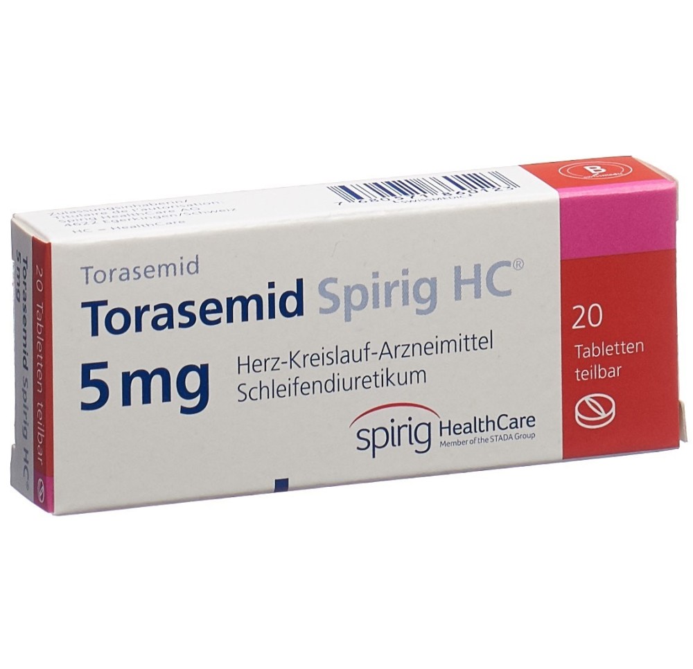 TORASEMIDE Spirig HC cpr 5 mg 20 pce
