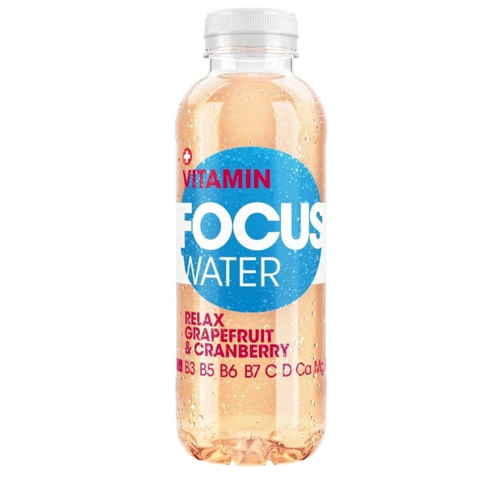 FOCUS WATER RELAX pamplemous-canneber 12 x 500 ml