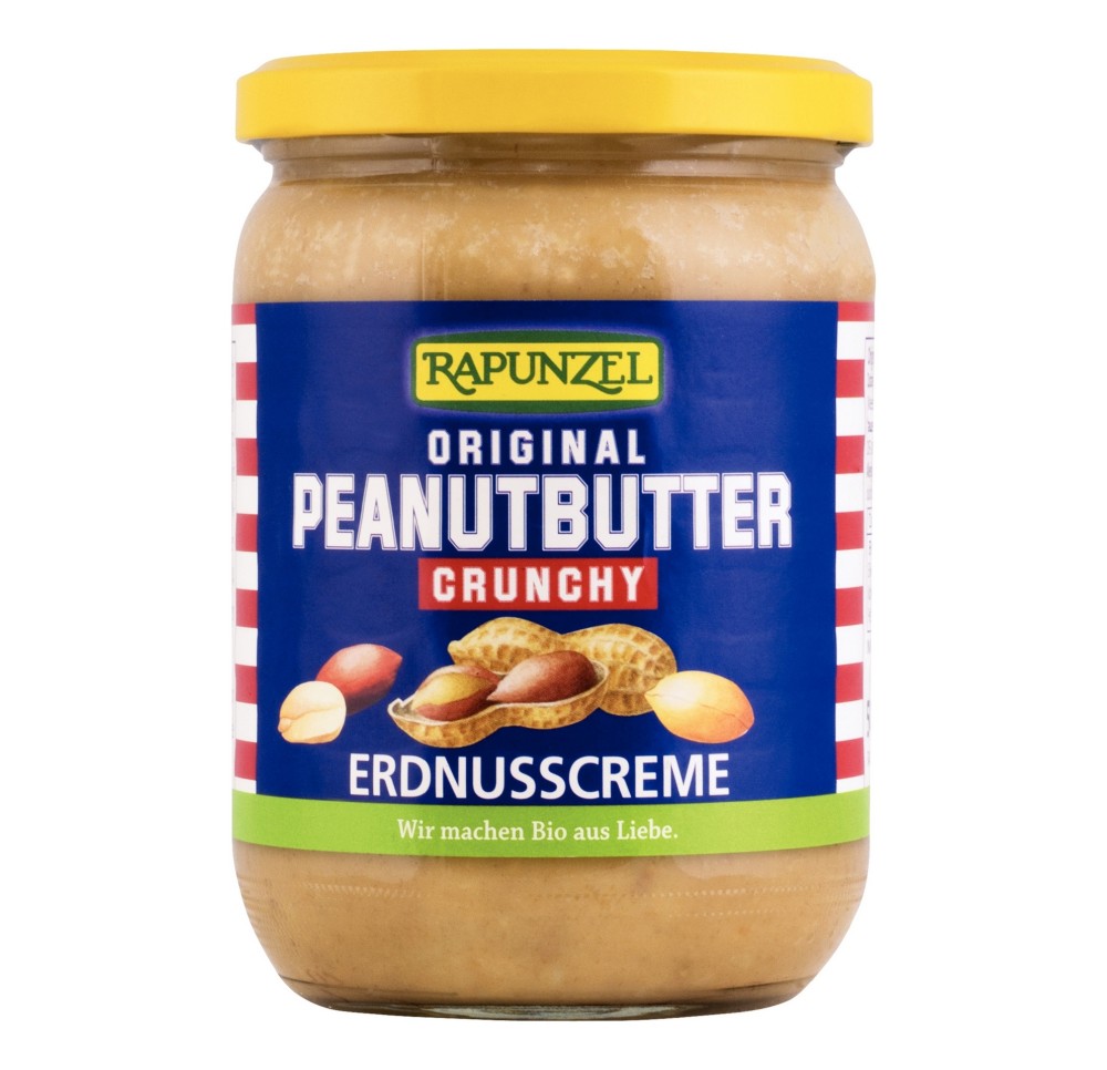 RAPUNZEL beurre de cacahuete crunchy 500 g