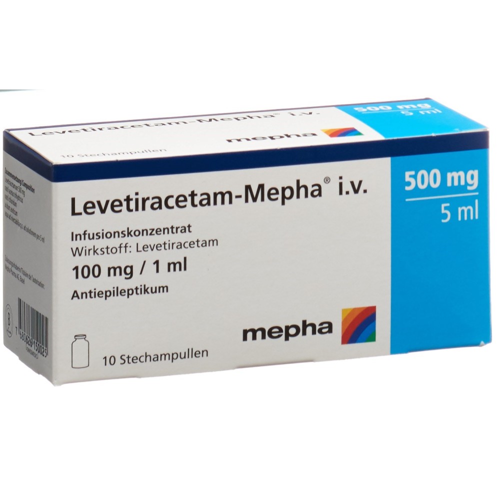LEVETIRACETAM Mepha 500 mg/5ml 10 flac 5 ml