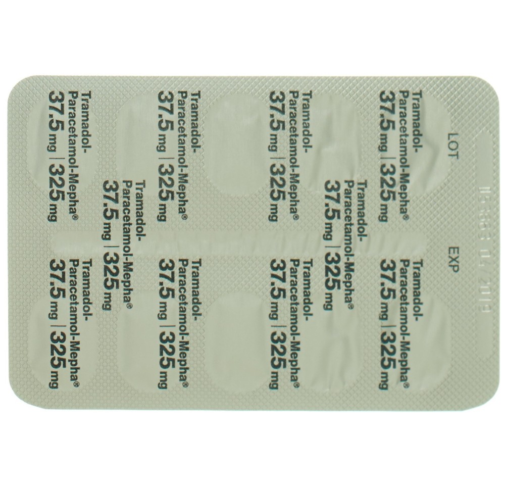 TRAMADOL-PARACETAMOL Mepha 37.5/325 mg 60 pce