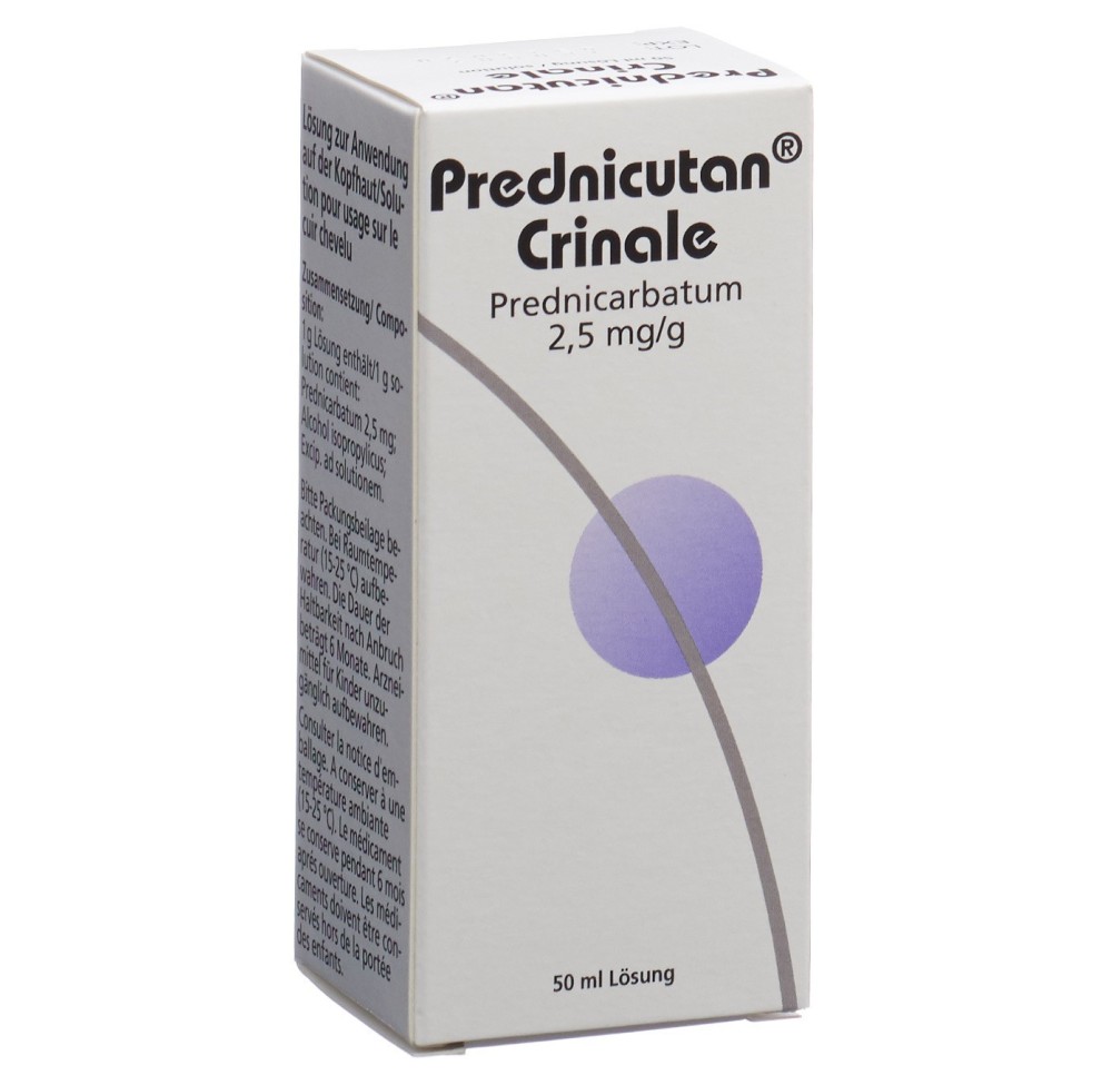 PREDNICUTAN Crinale sol 2.5 mg/g fl 50 ml