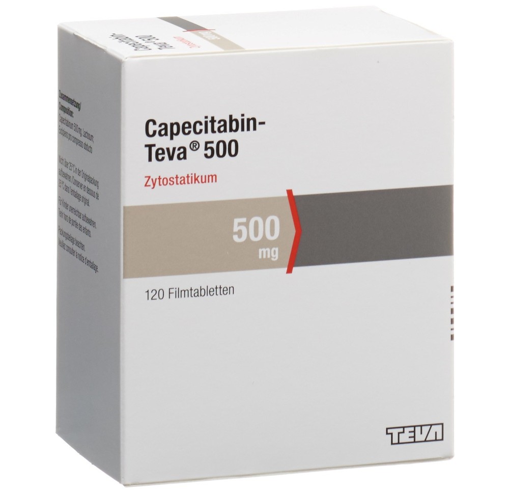 CAPECITABIN Teva cpr pell 500 mg 120 pce