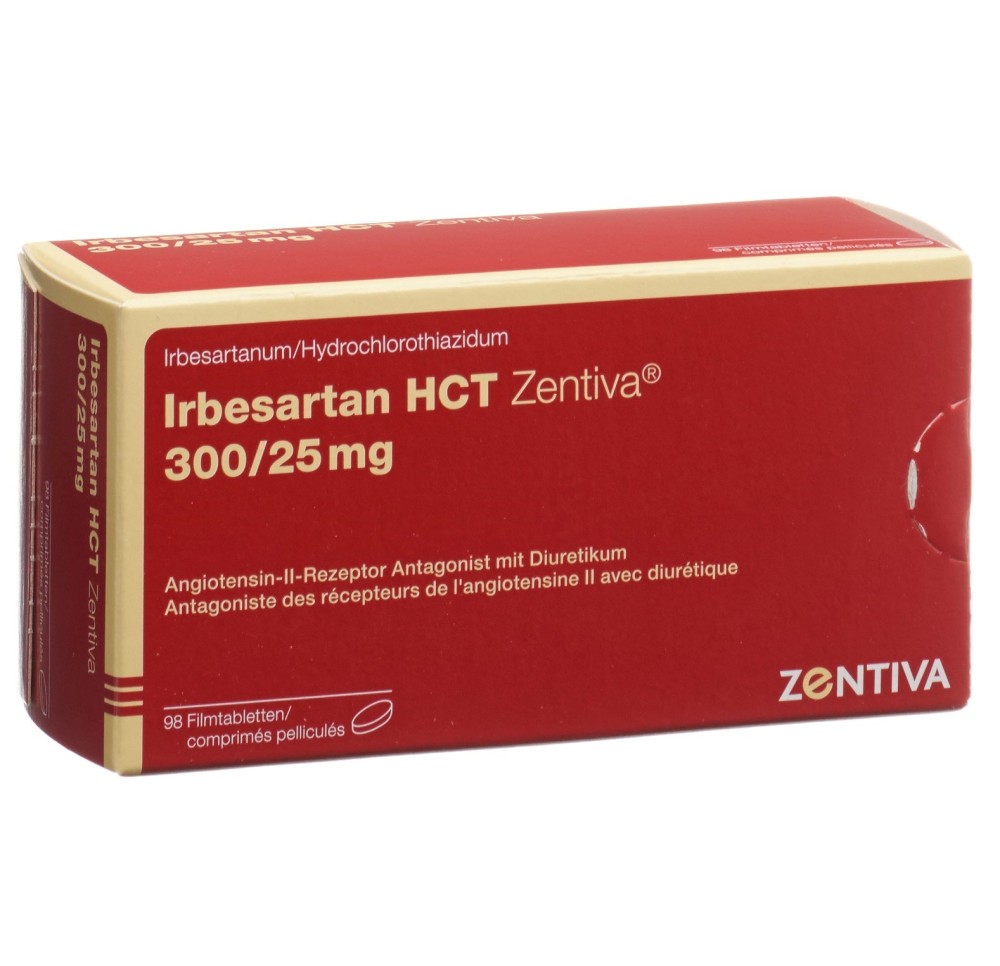 IRBESARTAN HCT Zentiva cpr pell 300/25mg 98 pce