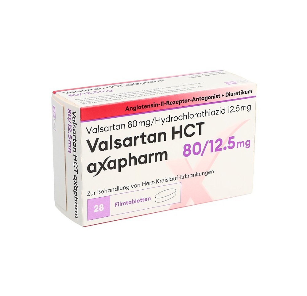 VALSARTAN HCT axapharm 80/12.5 mg 28 pce