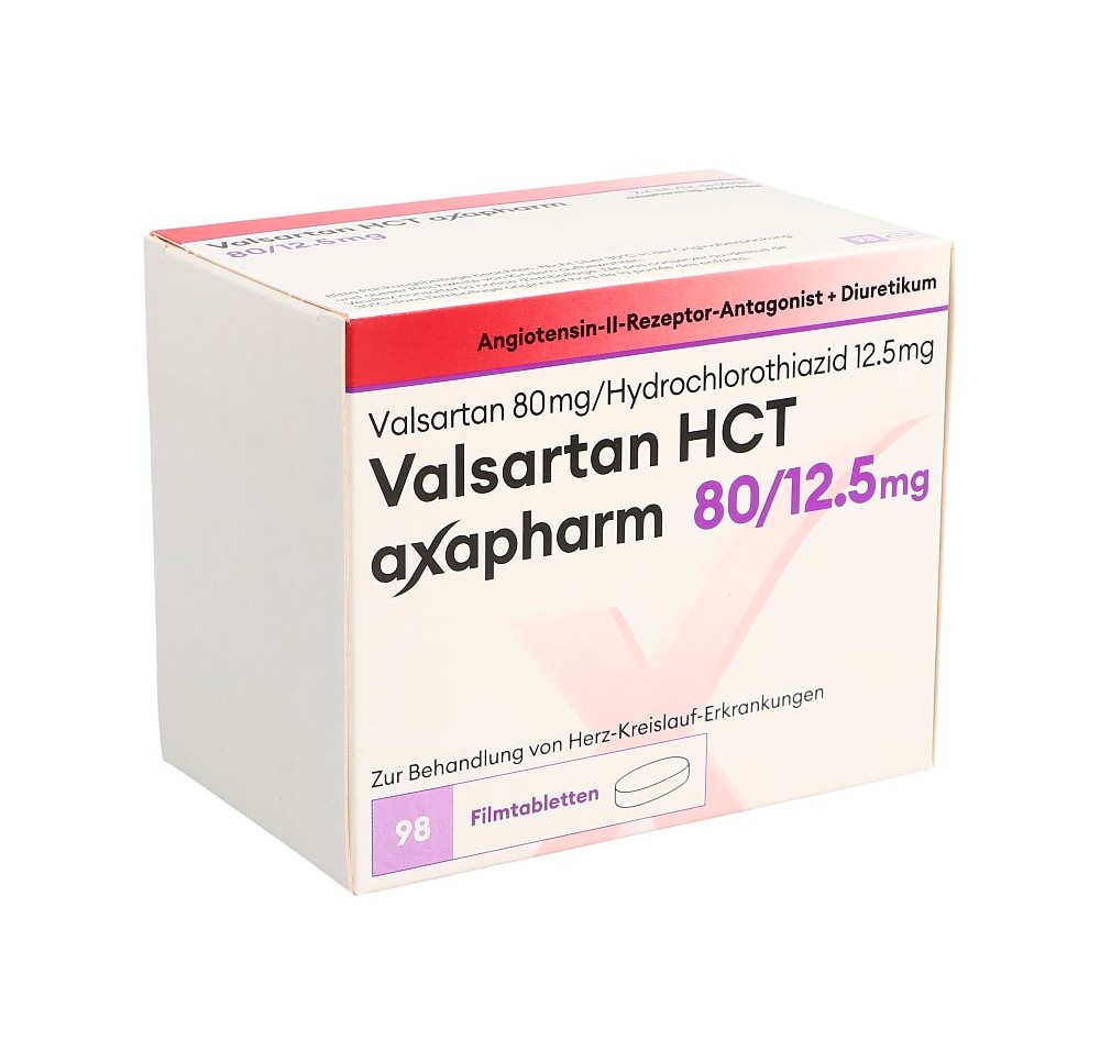 VALSARTAN HCT axapharm 80/12.5 mg 98 pce