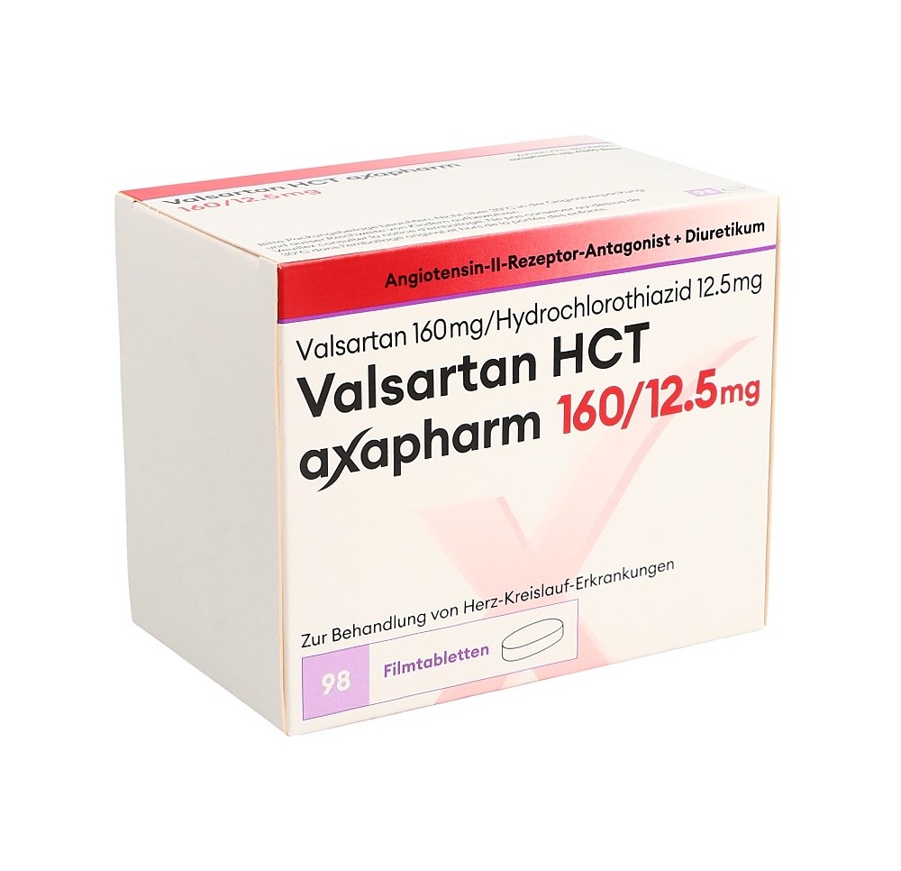 VALSARTAN HCT axapharm 160/12.5 mg 98 pce