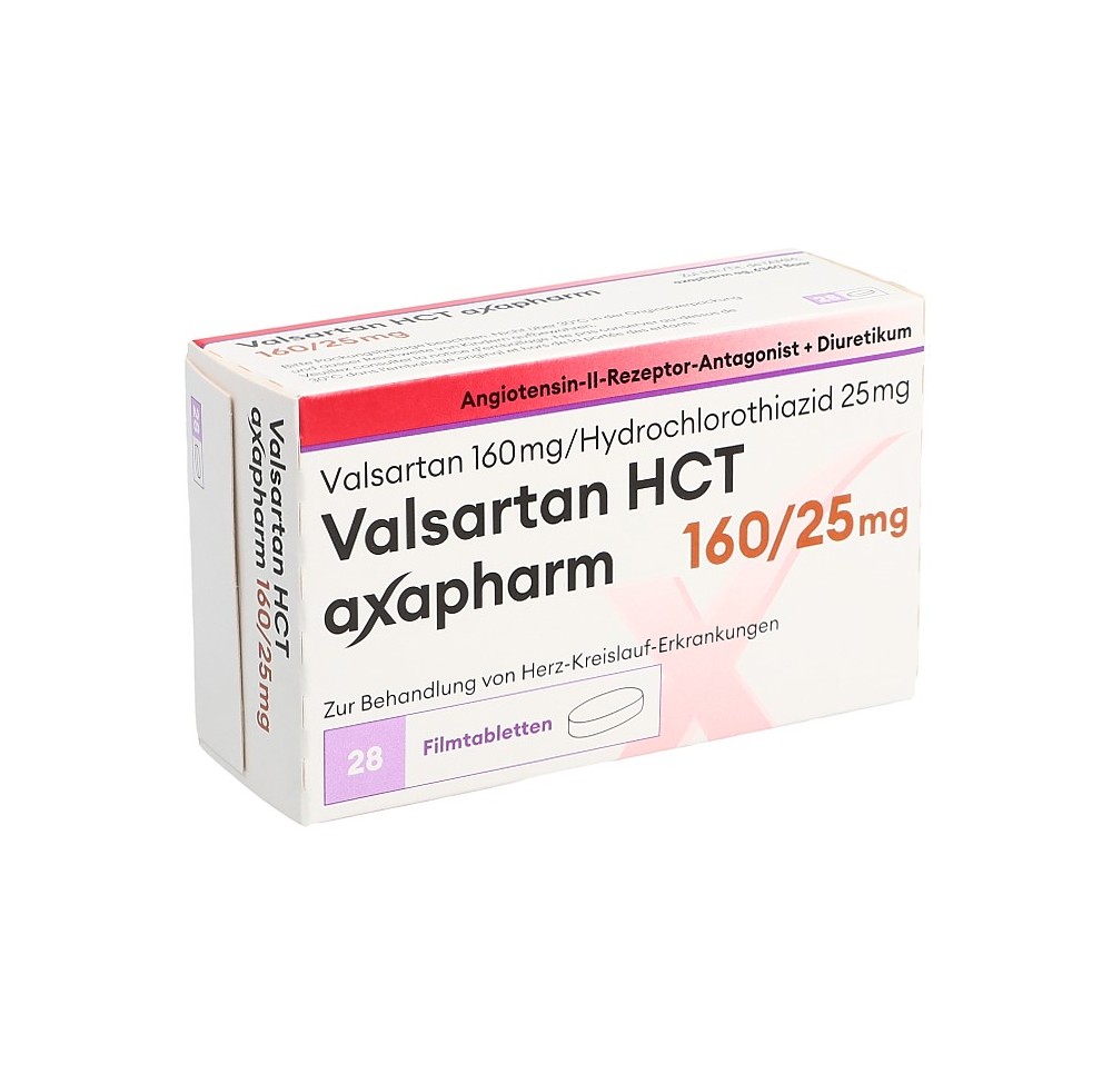 VALSARTAN HCT axapharm 160/25 mg 28 pce