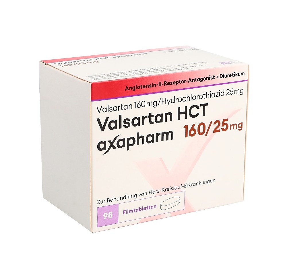 VALSARTAN HCT axapharm 160/25 mg 98 pce