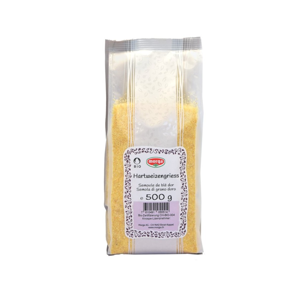 MORGA semoule de blé dur bio bourgeon sach 500 g