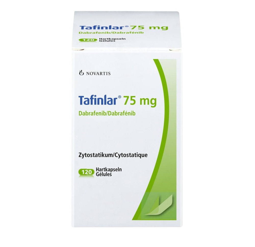 TAFINLAR caps 75 mg bte 120 pce
