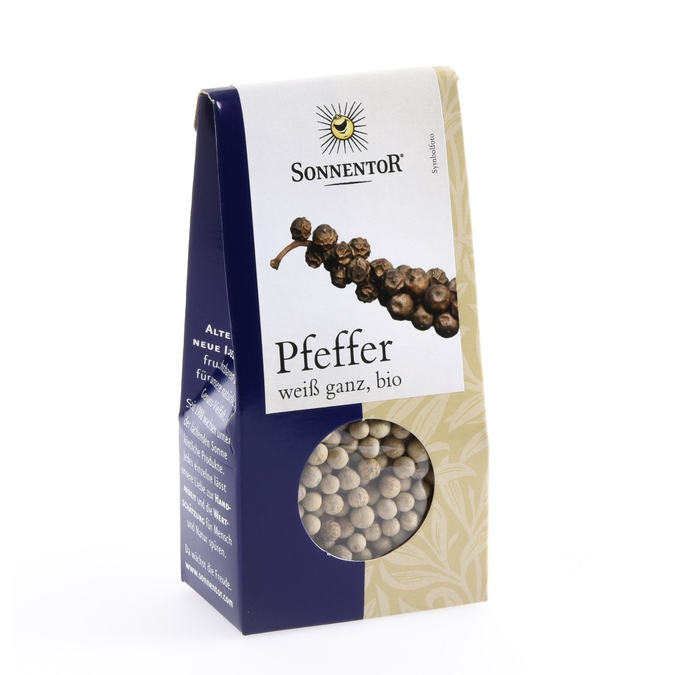 SONNENTOR poivre blanc entier BIO 35 g