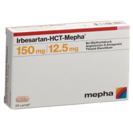 IRBESARTAN-HCT Mepha cpr pell 150/12.5 28 pce