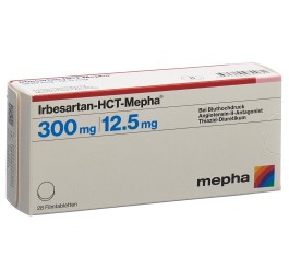IRBESARTAN-HCT Mepha cpr pell 300/12.5 28 pce
