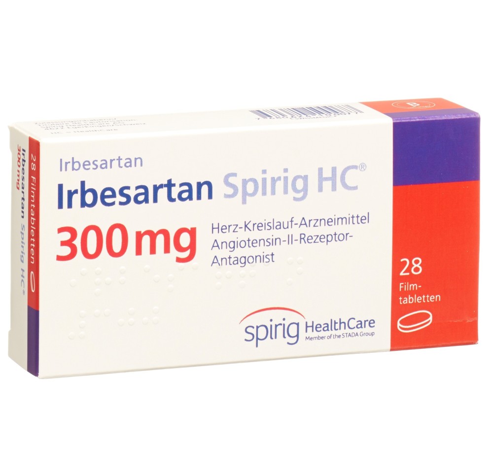 IRBESARTAN Spirig HC cpr pell 300 mg 28 pce