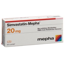 SIMVASTATIN Mepha Lactab 20 mg 30 pce
