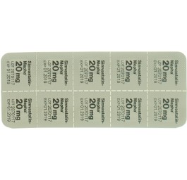 SIMVASTATIN Mepha Lactab 20 mg 100 pce