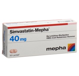 SIMVASTATIN Mepha Lactab 40 mg 30 pce