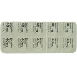 SIMVASTATIN Mepha Lactab 40 mg 100 pce