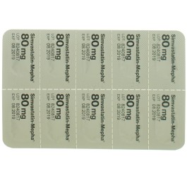 SIMVASTATIN Mepha Lactab 80 mg 100 pce