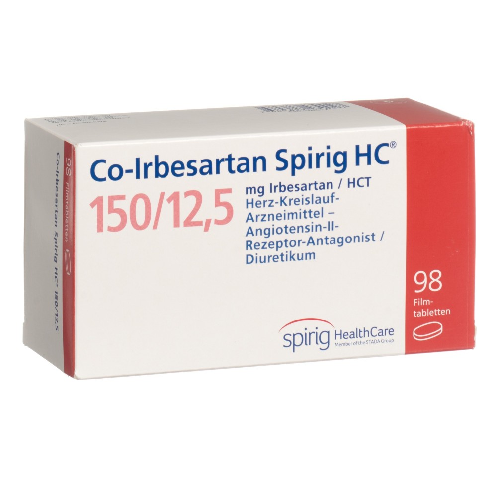 CO-IRBESARTAN Spirig HC cpr pell 150/12.5mg 98 pce