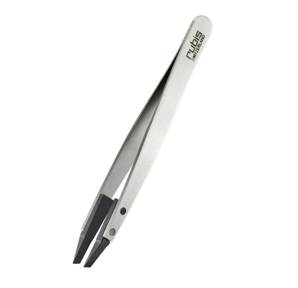 RUBIS BZ techno pincette biseautée acier