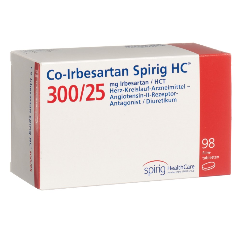 CO-IRBESARTAN Spirig HC cpr pell 300/25mg 98 pce