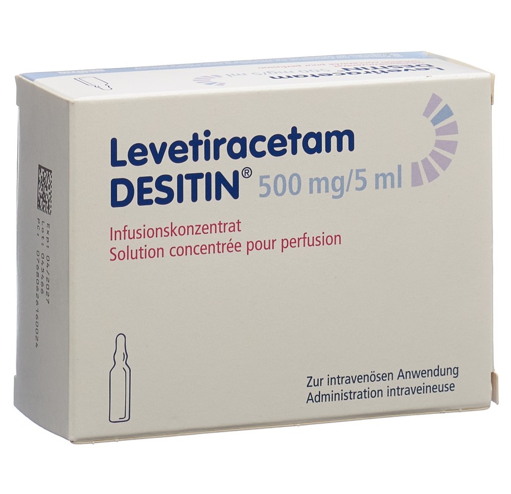 LEVETIRACETAM DESITIN 500 mg/5ml 10 amp 5 ml