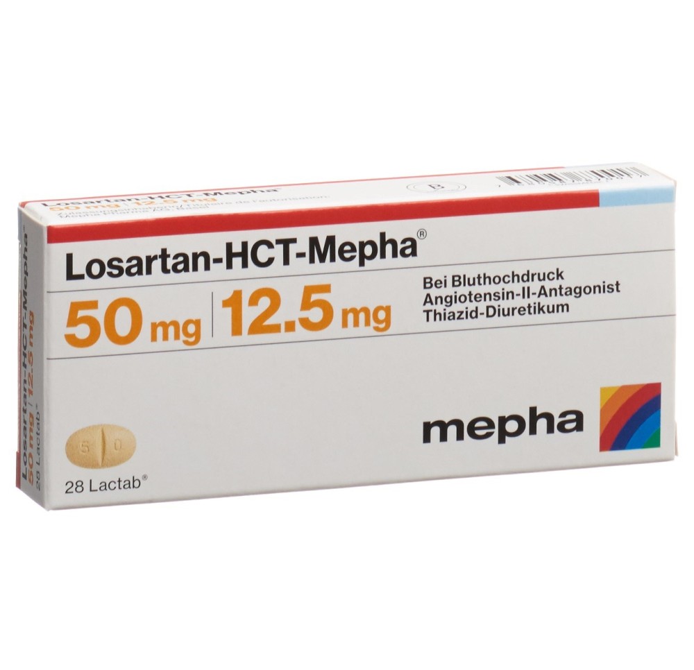 LOSARTAN-HCT Mepha Lactab 50/12.5mg 28 pce
