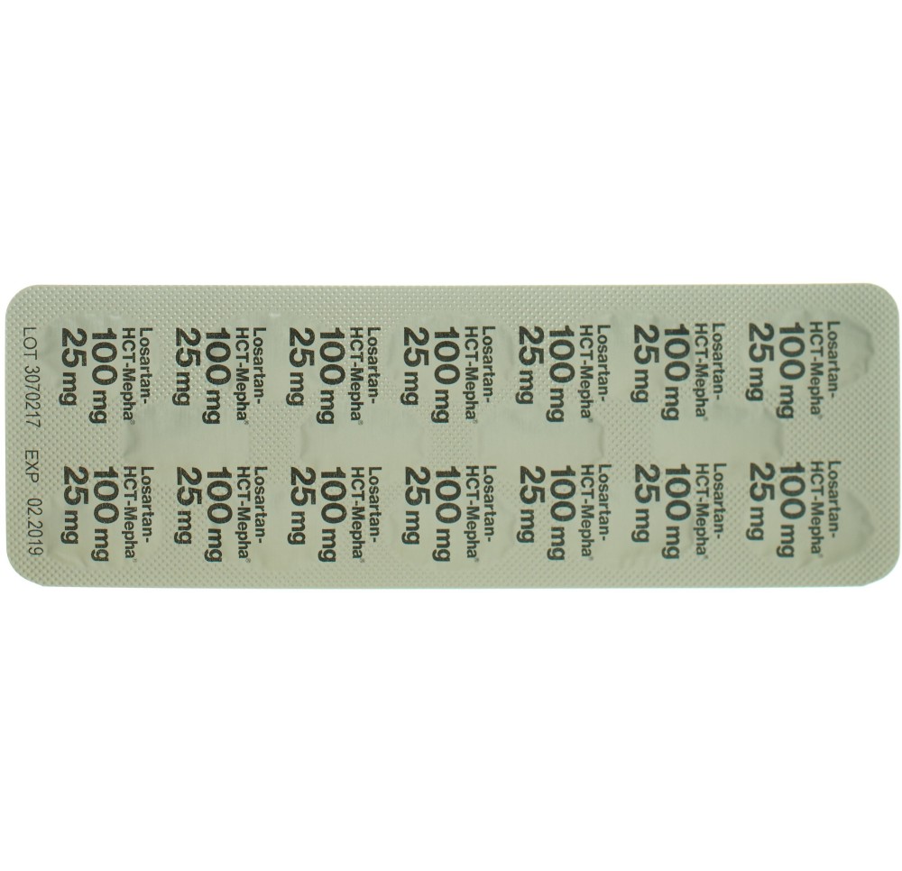 LOSARTAN-HCT Mepha Lactab 100/25mg 98 pce