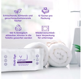 MULTI-GYN IntiFresh lingettes intimes 12 pce