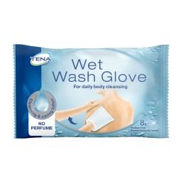 TENA Wet Wash Glove non parfumé 8 pce