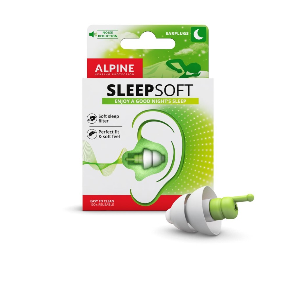 ALPINE SleepSoft+boucho oreil trou europe 1 paire
