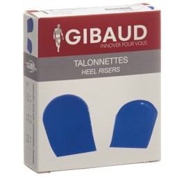 GIBAUD talonnette Gr1 34-38 silicone bleu 1 paire