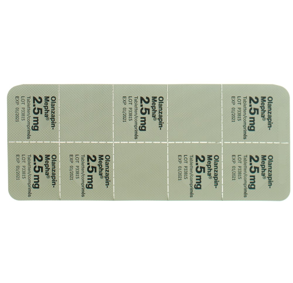 OLANZAPIN Mepha cpr 2.5 mg 98 pce