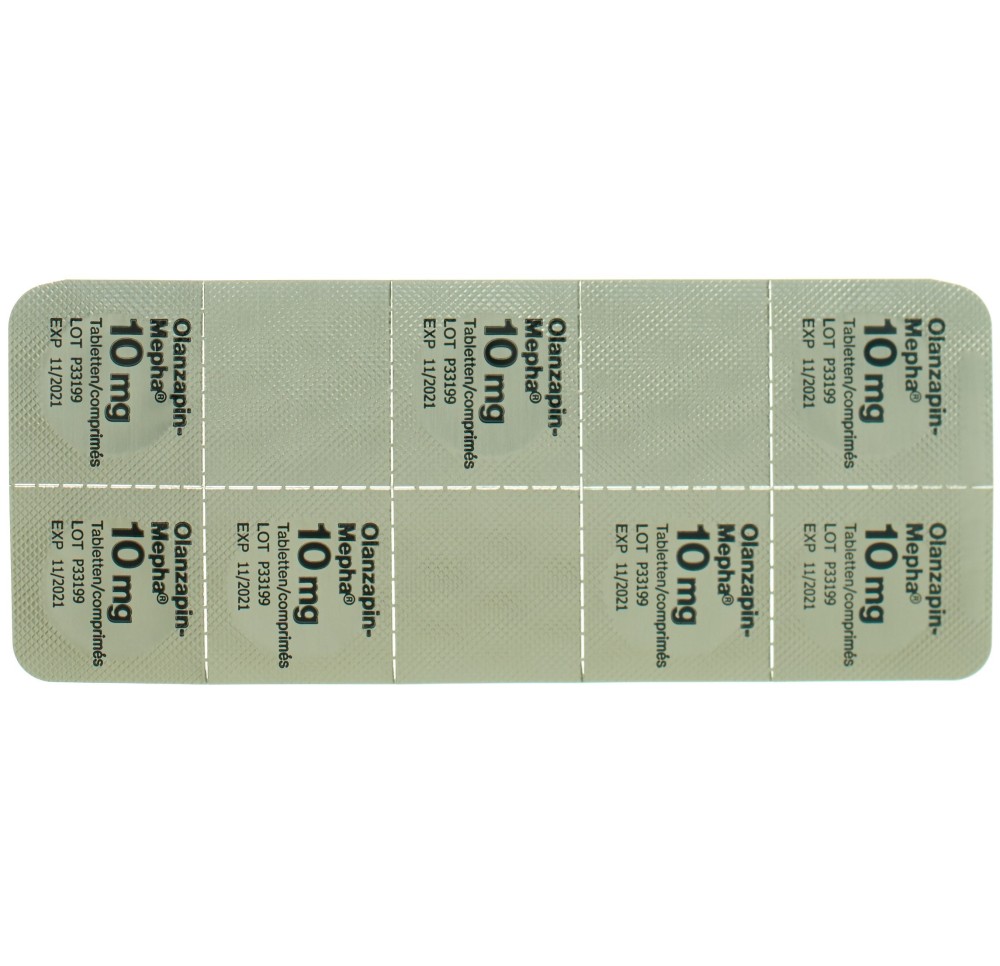 OLANZAPIN Mepha cpr 10 mg 98 pce