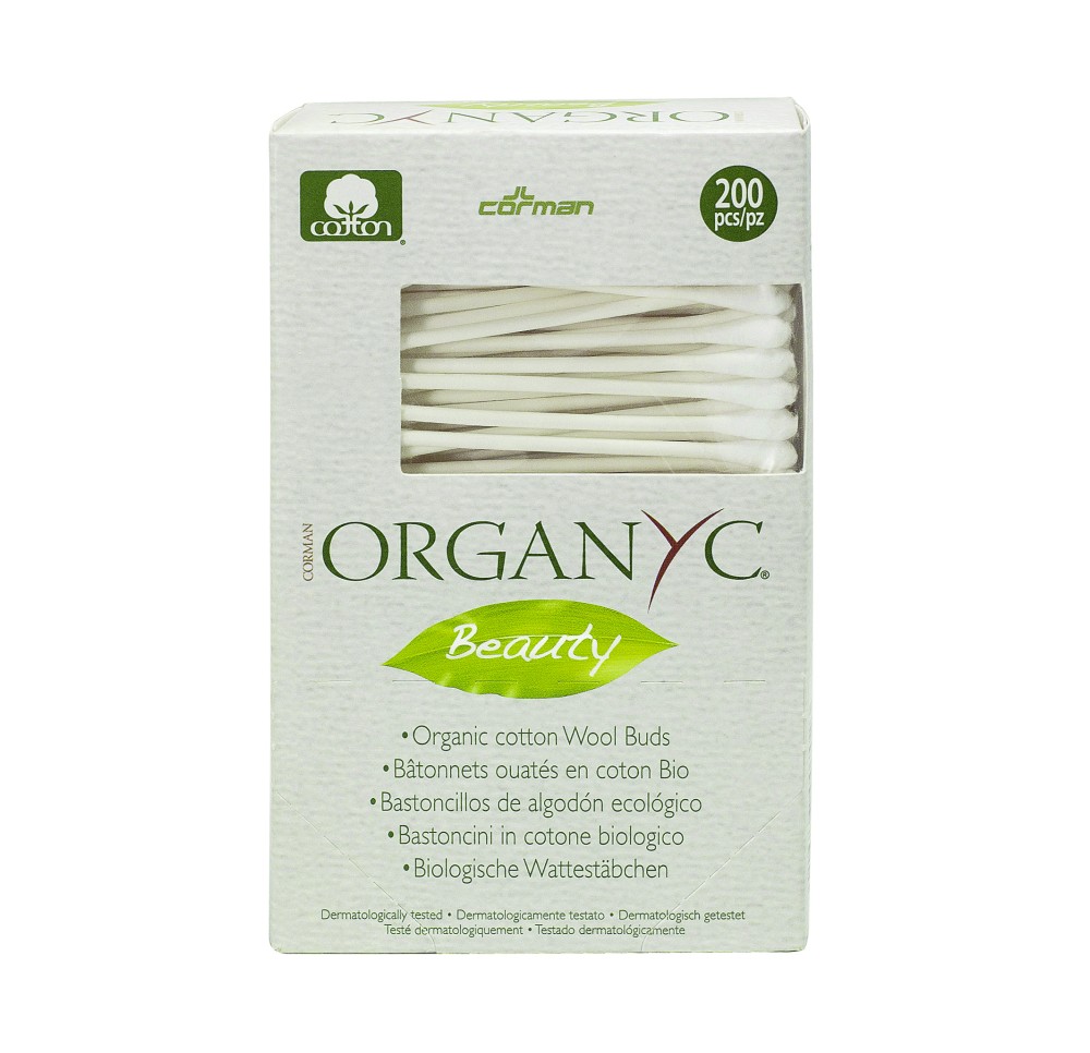 ORGANYC bâtonnets ouatés 200 pce