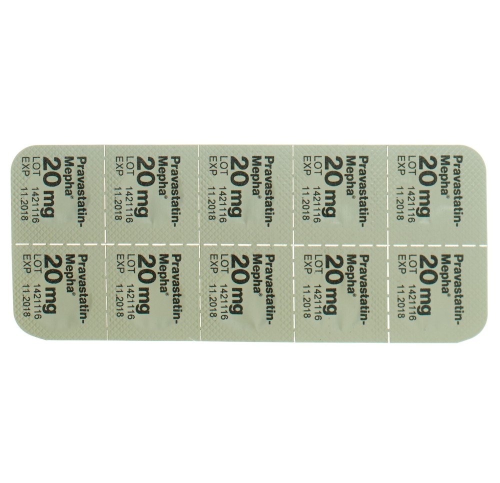 PRAVASTATIN Mepha cpr 20 mg 100 pce